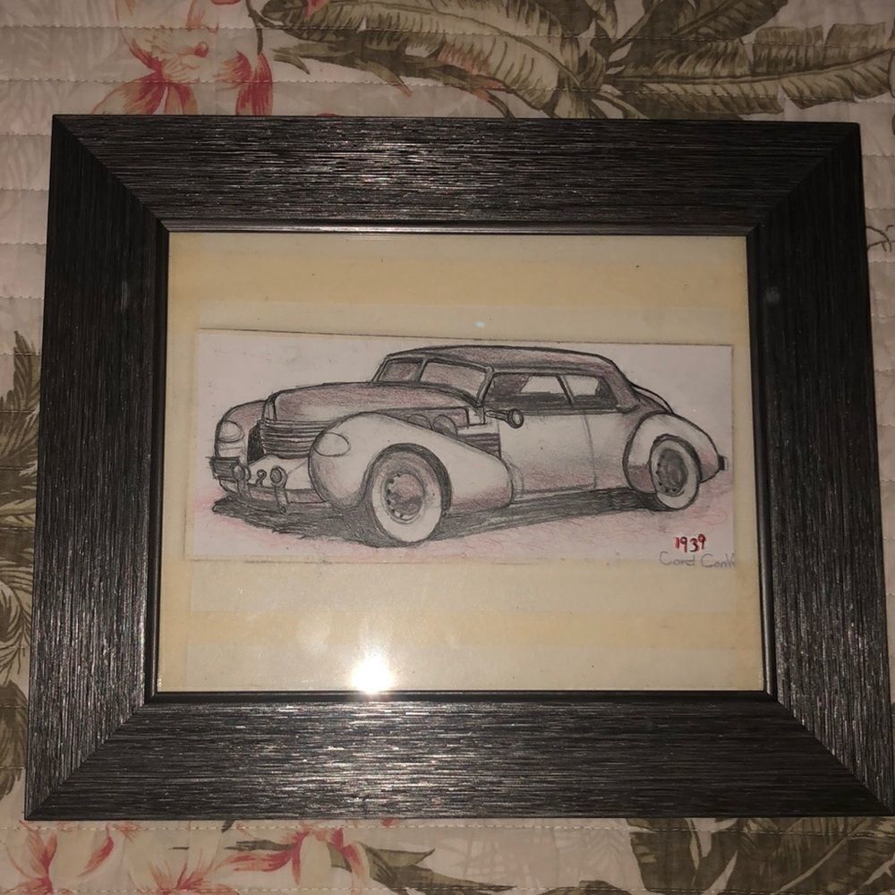 Wall Art Antique Car 1939